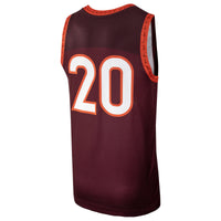 #20 Virginia Tech Hokies Nike Replica Basketball Jersey - Maroon