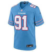 Tennessee Titans John Franklin-Myers Nike Light Blue Team Game Jersey