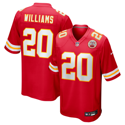 Kansas City Chiefs Nohl Williams Nike Red Team Game Jersey