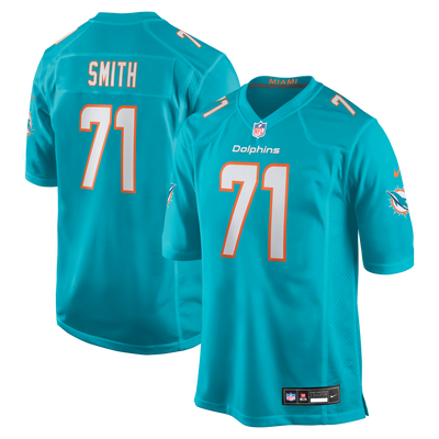 Miami Dolphins Kion Smith Nike Aqua Game Jersey