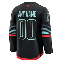 Seattle Kraken Fanatics Black Alternate Premium Custom Jersey