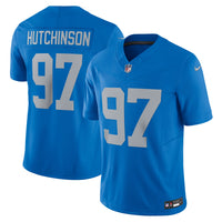 Detroit Lions Aidan Hutchinson Nike Blue Vapor F.U.S.E. Alternate Limited Jersey