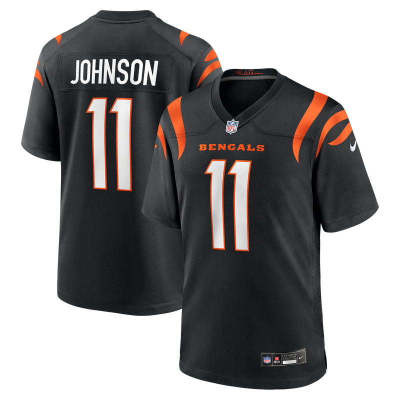 Cincinnati Bengals Josh Johnson Nike Black Team Game Jersey