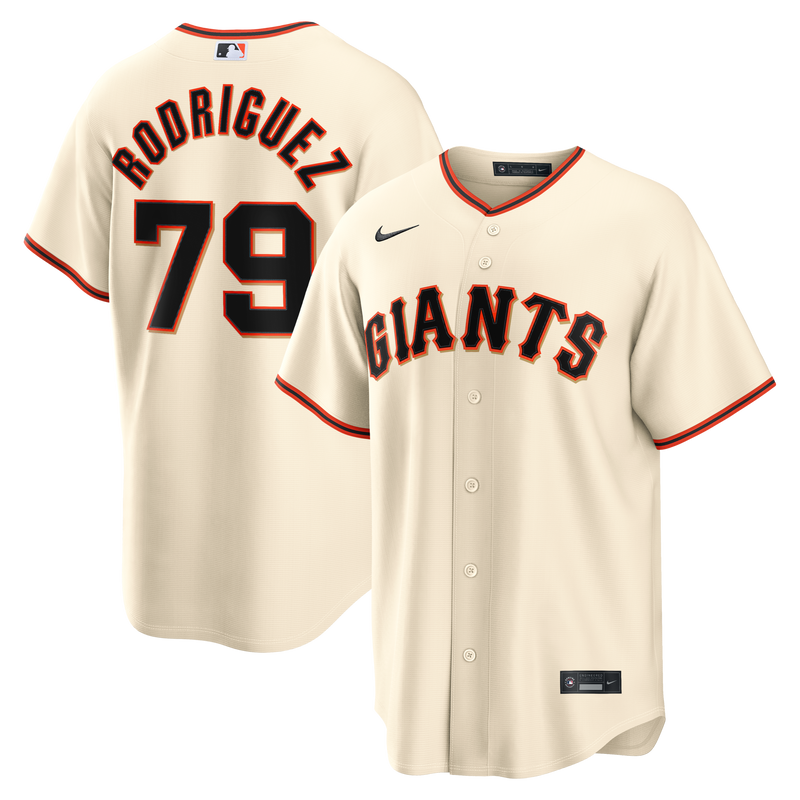 San Francisco Giants Jesus Rodriguez Nike Cream Home Replica Jersey