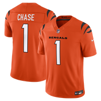 Cincinnati Bengals Ja'Marr Chase Nike Orange Alternate Vapor F.U.S.E. Stitched Limited Jersey