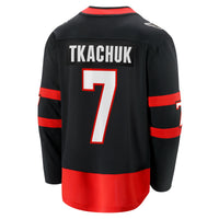 Ottawa Senators Brady Tkachuk Fanatics Black Home Breakaway Jersey