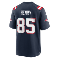 New England Patriots Hunter Henry Nike Navy Team Game Jersey