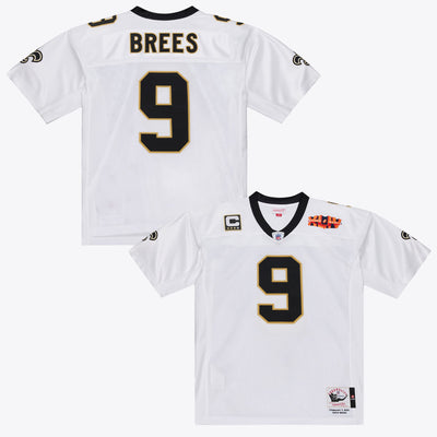 New Orleans Saints Drew Brees Mitchell & Ness White Super Bowl XLIV Authentic Jersey