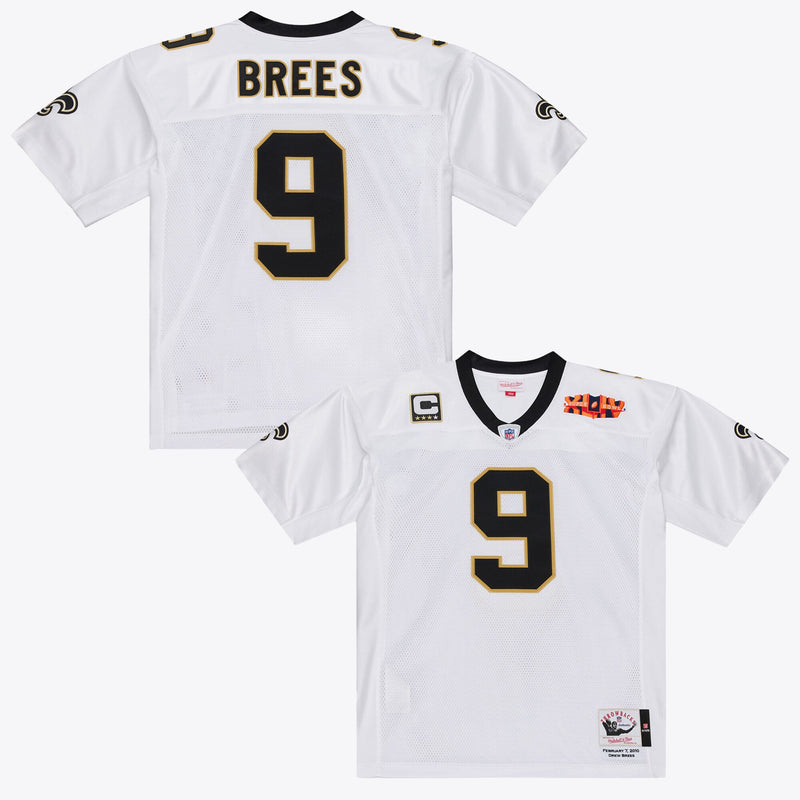 New Orleans Saints Drew Brees Mitchell & Ness White Super Bowl XLIV Authentic Jersey