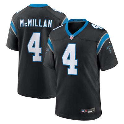 Carolina Panthers Tetairoa McMillan Nike Black Team Game Jersey