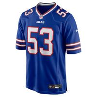 Buffalo Bills Lloyd Cushenberry III Nike Royal Team Game Jersey