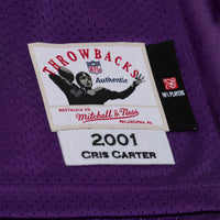 Minnesota Vikings Cris Carter Mitchell & Ness Purple 2001 Authentic Throwback Jersey
