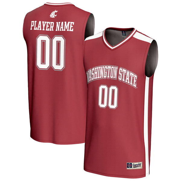 Washington State Cougars GameDay Greats NIL Pick-A-Player Lightweight Basketball Fashion Jersey - Crimson