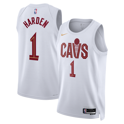 Cleveland Cavaliers Nike Association Edition Swingman Jersey - White - James Harden