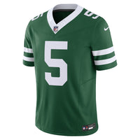 New York Jets Garrett Wilson Nike Legacy Green Vapor F.U.S.E. Limited Jersey