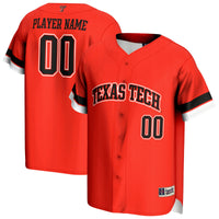 Texas Tech Red Raiders GameDay Greats NIL Pick-A-Player Baseball Lightweight Jersey - Red