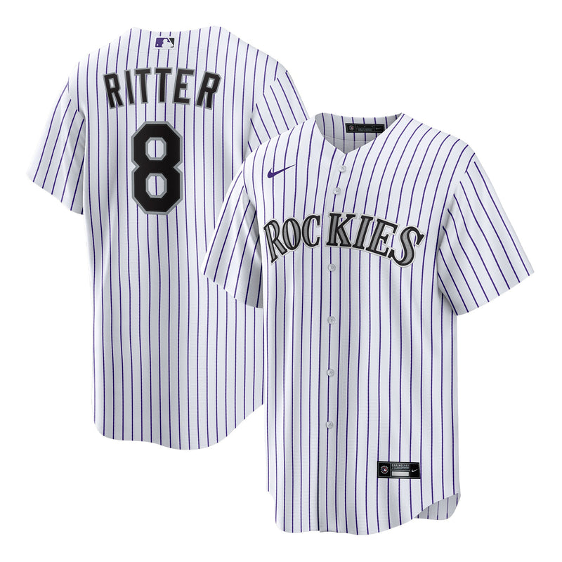 Colorado Rockies Ryan Ritter Nike White Home Replica Jersey