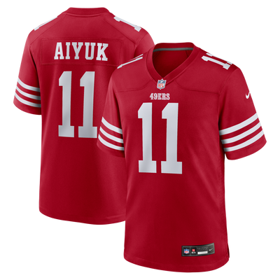 San Francisco 49ers Brandon Aiyuk Nike Scarlet Game Player Jersey
