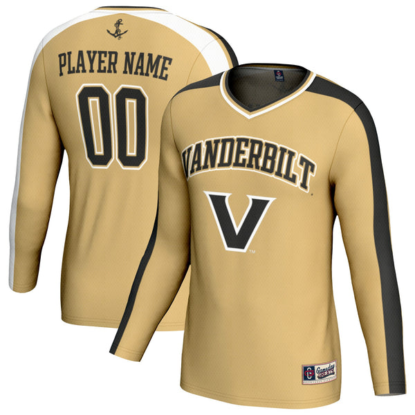 Vanderbilt Commodores GameDay Greats NIL Pick-A-Player Lightweight Collegiate Volleyball Fashion Jersey - Gold