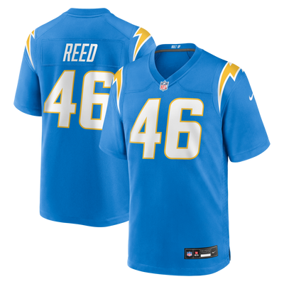 Los Angeles Chargers Nikko Reed Nike Powder Blue Team Game Jersey