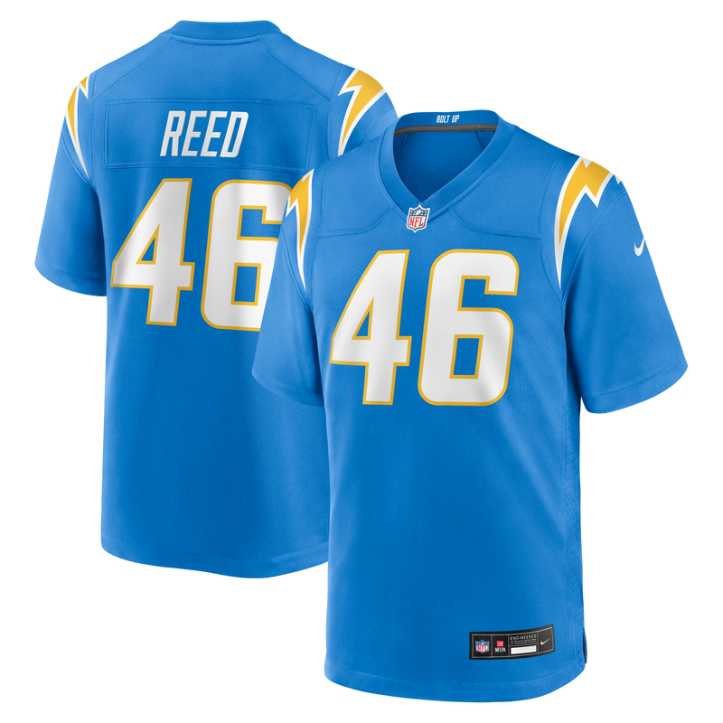 Los Angeles Chargers Nikko Reed Nike Powder Blue Team Game Jersey