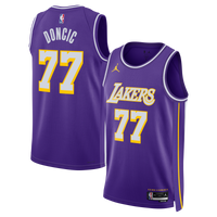 Los Angeles Lakers Jordan Brand Statement Edition Swingman Jersey - Purple - Luka Doncic -