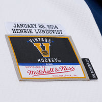 New York Rangers Henrik Lundqvist Mitchell & Ness White 2014 NHL Stadium Series Power Play Jersey
