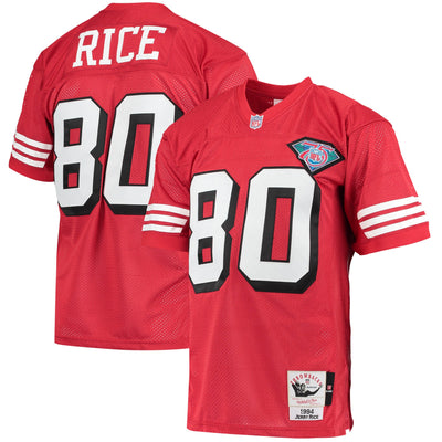 San Francisco 49ers 1994 Jerry Rice Mitchell & Ness Scarlet Authentic Throwback Retired Player Jersey