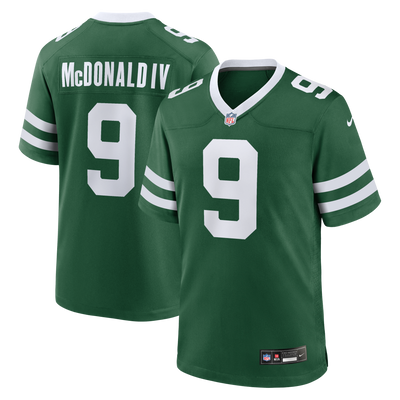 New York Jets Will McDonald IV Nike Legacy Green Team Game Jersey