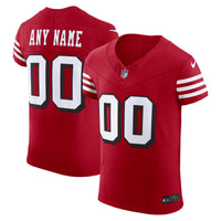San Francisco 49ers Nike Scarlet Alternate Vapor F.U.S.E. Elite Custom Jersey