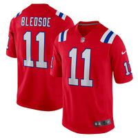 New England Patriots Drew Bledsoe Nike Red Retired Player Alternate Game Jersey