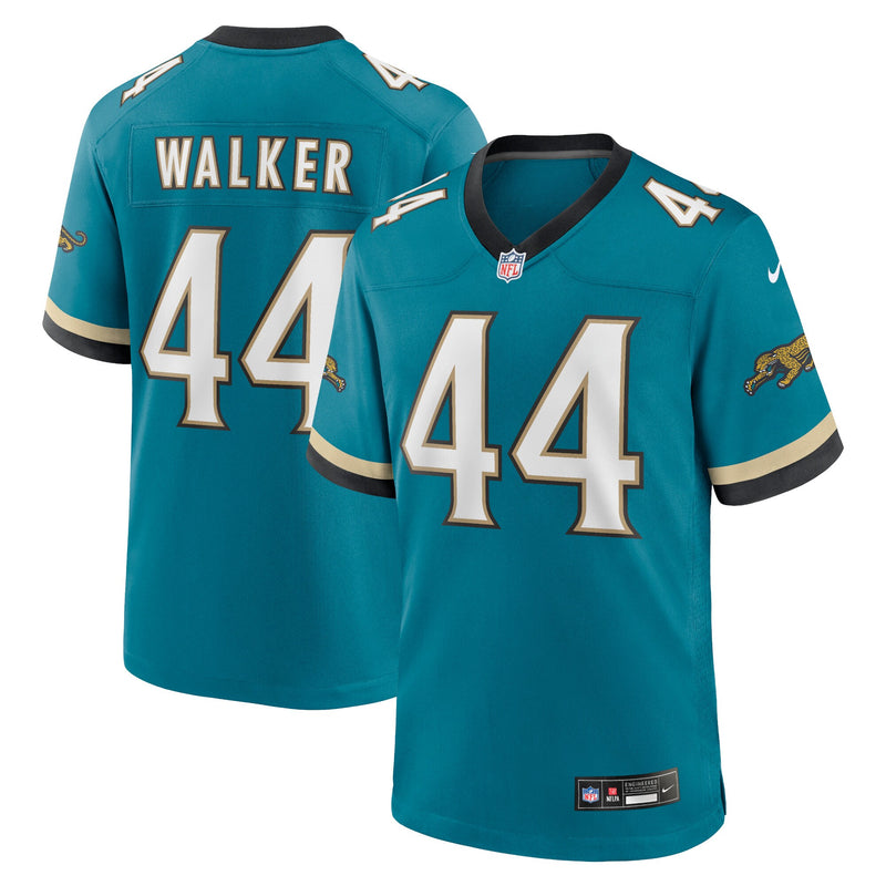 Jacksonville Jaguars Travon Walker Nike Teal Prowler Throwback Player Game Jersey