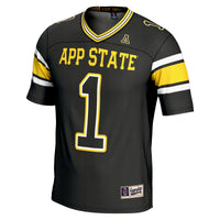 GameDay Greats #1 Black Appalachian State Mountaineers Endzone Football Jersey