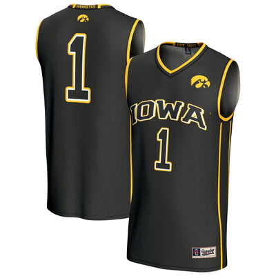 Iowa Hawkeyes GameDay Greats Lightweight Collegiate Basketball Fashion Jersey - Black