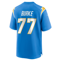 Los Angeles Chargers Travis Burke Nike Powder Blue Team Game Jersey