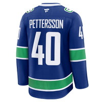 Vancouver Canucks Elias Pettersson Fanatics Blue Home Premium Jersey