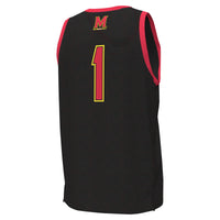 #1 Maryland Terrapins Under Armour Replica Basketball Jersey - Black