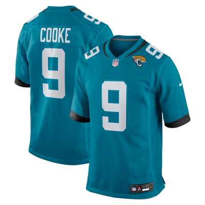 Jacksonville Jaguars Logan Cooke Nike Teal Game Jersey