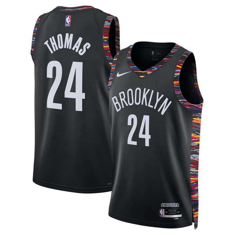 Brooklyn Nets Nike 2025/26 City Edition Swingman Jersey - Black - Cam Thomas