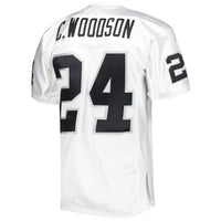 Las Vegas Raiders 2002 Charles Woodson Mitchell & Ness White Authentic Throwback Retired Player Jersey