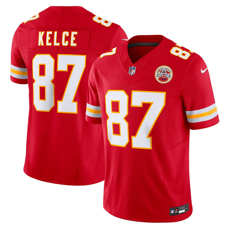 Kansas City Chiefs Travis Kelce Nike Red Vapor F.U.S.E. Limited Jersey