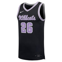 #26 Kansas State Wildcats Nike Replica Basketball Jersey - Anthracite