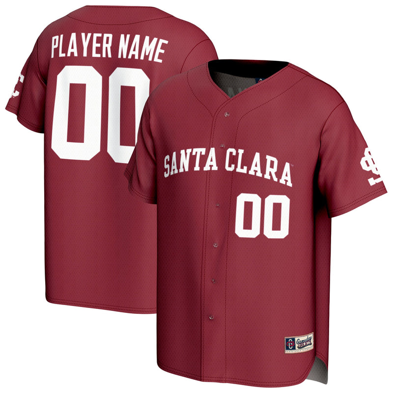 Santa Clara Broncos GameDay Greats Lightweight Collegiate Baseball NIL Pick-A-Player Fashion Jersey - Red