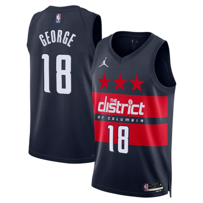Washington Wizards Jordan Brand Statement Edition Swingman Jersey - Navy - Kyshawn George -