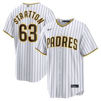 San Diego Padres Hunter Stratton Nike White Home Replica Jersey