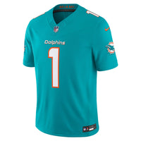 Miami Dolphins Tua Tagovailoa Nike Aqua Team Vapor F.U.S.E. Stitched Limited Jersey