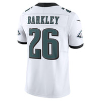 Philadelphia Eagles Saquon Barkley Nike White Vapor F.U.S.E. Limited Jersey