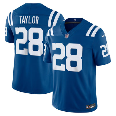 Indianapolis Colts Jonathan Taylor Nike Royal Team Vapor F.U.S.E. Stitched Limited Jersey