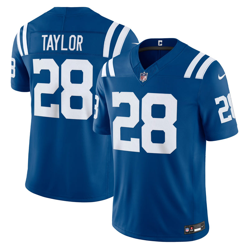 Indianapolis Colts Jonathan Taylor Nike Royal Team Vapor F.U.S.E. Stitched Limited Jersey