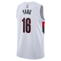 Portland Trail Blazers Nike Replica Association Edition Swingman Jersey - White - Yang Hansen -